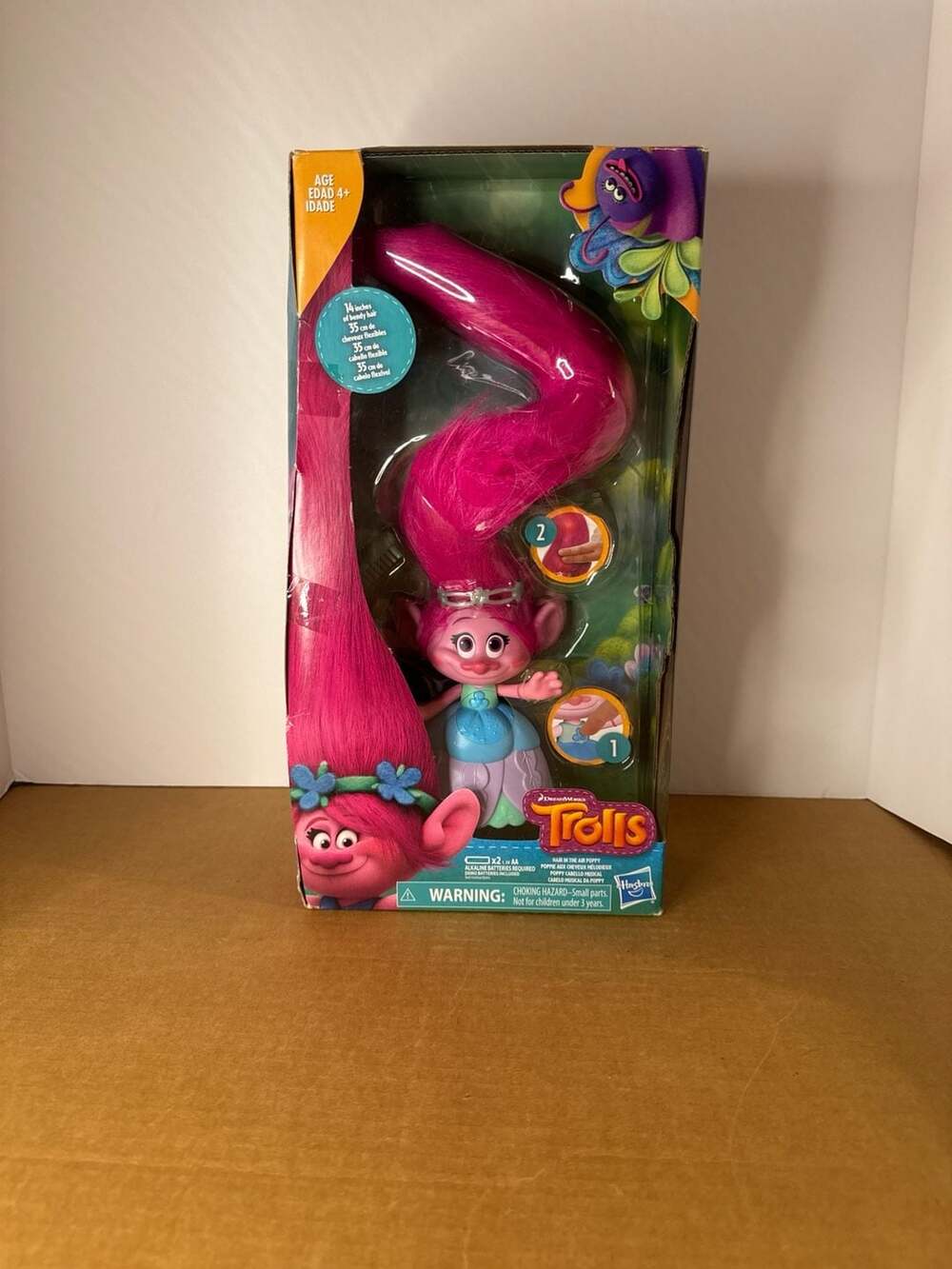 DreamWorks Trolls Hair in the Air Poppy Doll With 14-Inch Bendy Hair